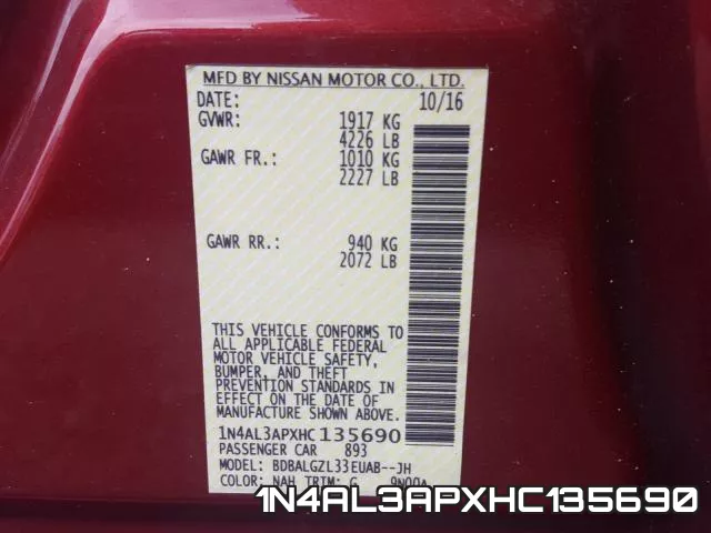 1N4AL3APXHC135690 фото 2