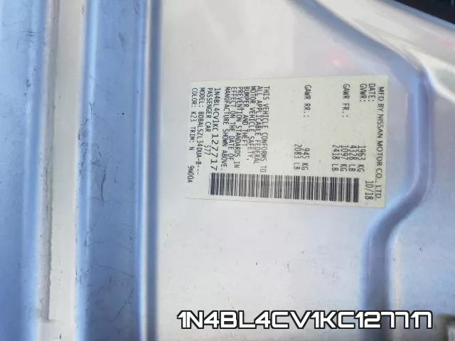 1N4BL4CV1KC127717 фото 2