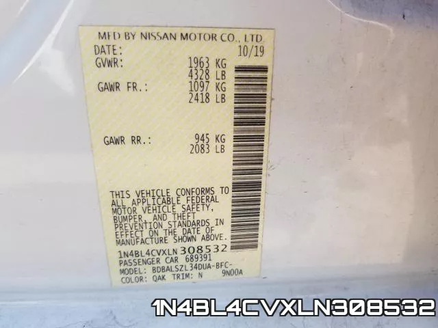 1N4BL4CVXLN308532 фото 2