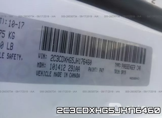 2C3CDXHG5JH176460 фото 9