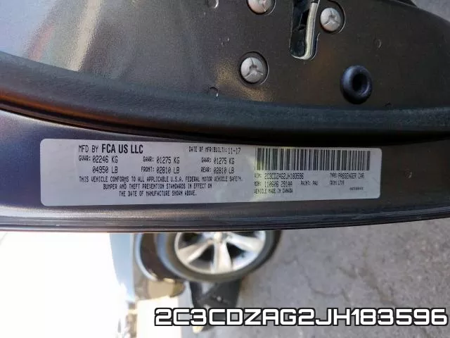 2C3CDZAG2JH183596 фото 2