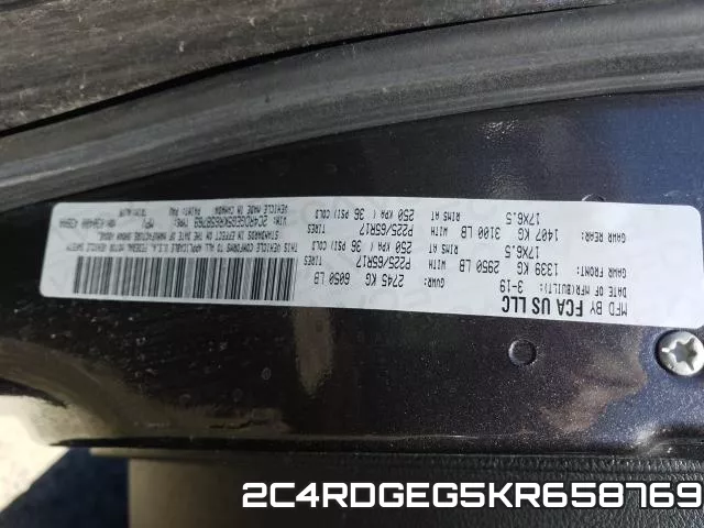 2C4RDGEG5KR658769 фото 2