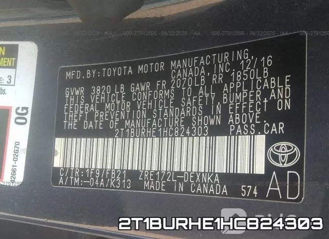 2T1BURHE1HC824303 фото 10