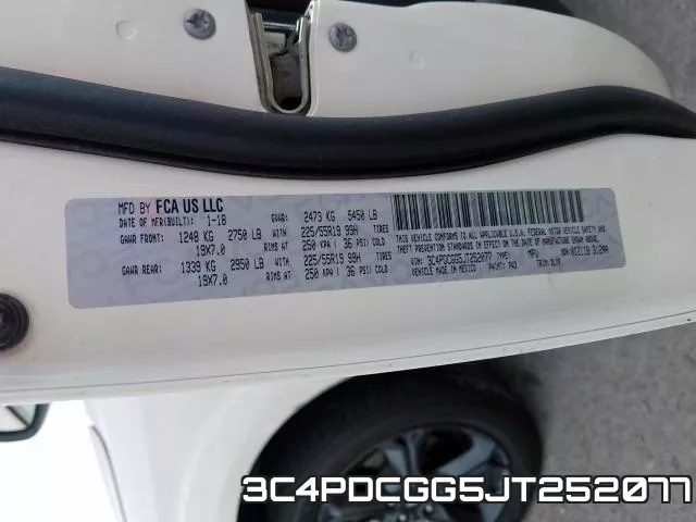 3C4PDCGG5JT252077 фото 2