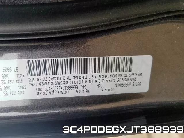 3C4PDDEGXJT388939 фото 2