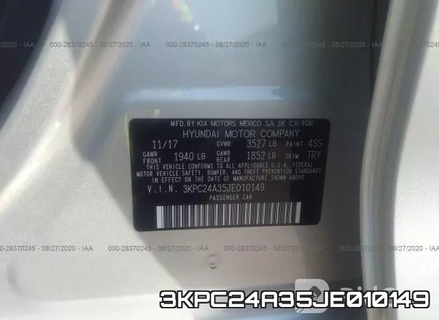 3KPC24A35JE010149 фото 10