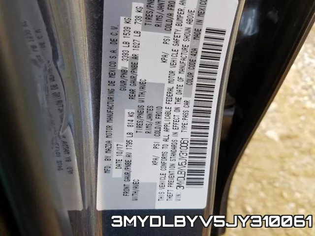 3MYDLBYV5JY310061 фото 2