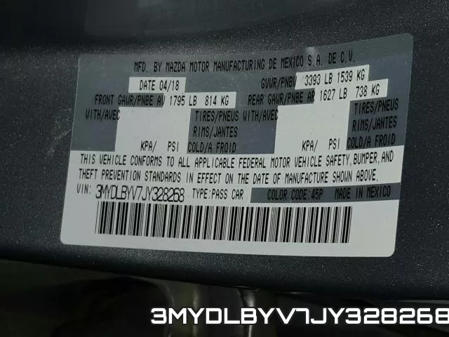 3MYDLBYV7JY328268 фото 2