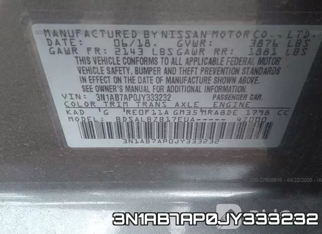 3N1AB7AP0JY333232 фото 10