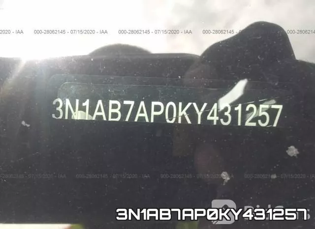 3N1AB7AP0KY431257 фото 10