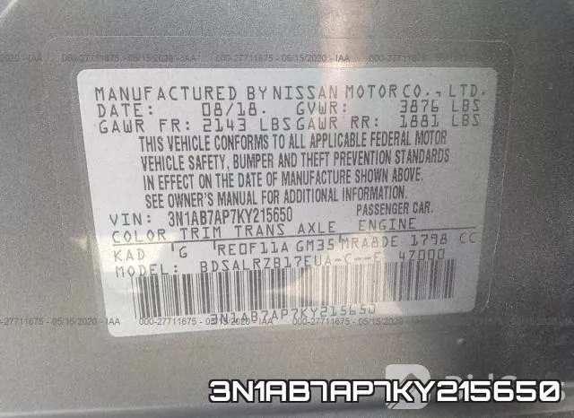 3N1AB7AP7KY215650 фото 10