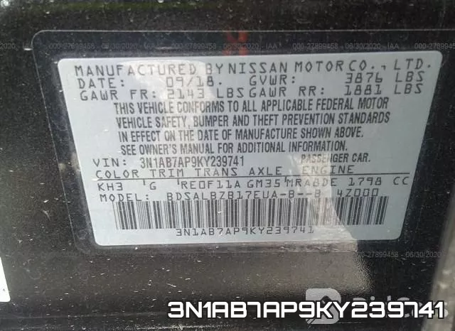 3N1AB7AP9KY239741 фото 10