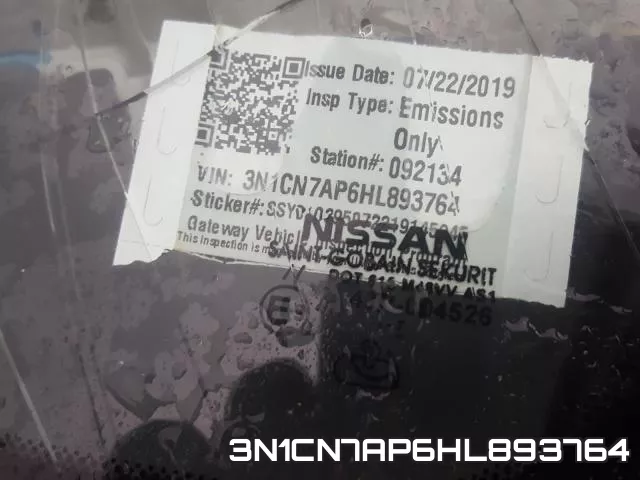 3N1CN7AP6HL893764 фото 2