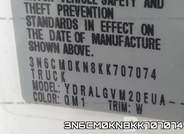 3N6CM0KN8KK707074 фото 10