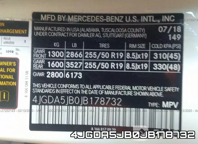 4JGDA5JB0JB178732 фото 10