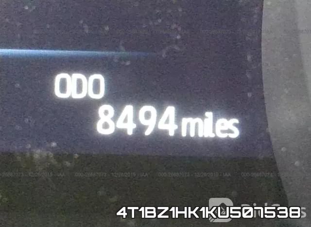4T1BZ1HK1KU507538 фото 8