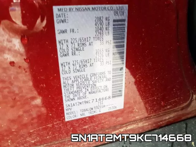 5N1AT2MT9KC714668 фото 2