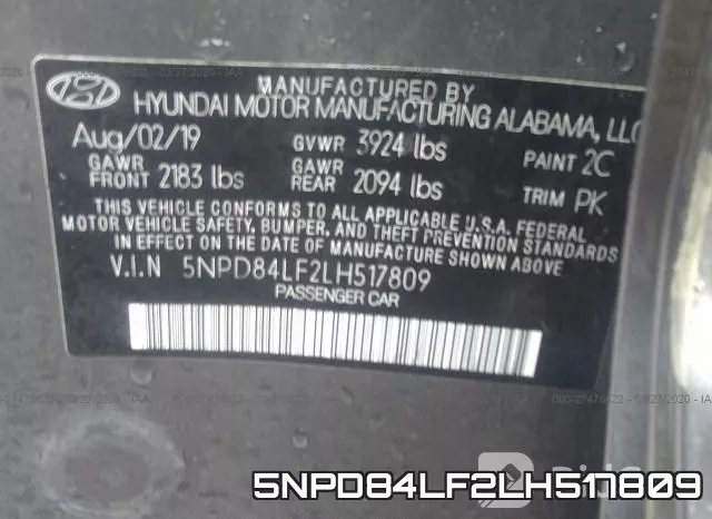5NPD84LF2LH517809 фото 9