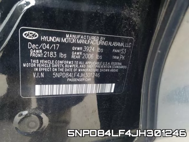 5NPD84LF4JH301246 фото 2