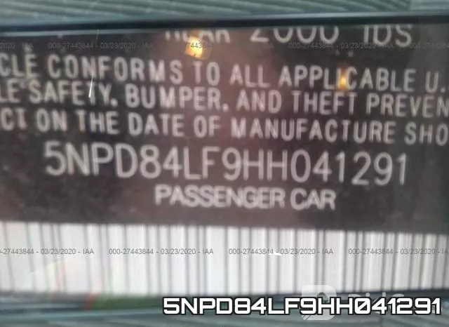 5NPD84LF9HH041291 фото 10