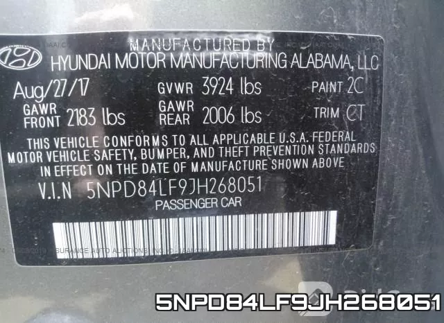 5NPD84LF9JH268051 фото 10