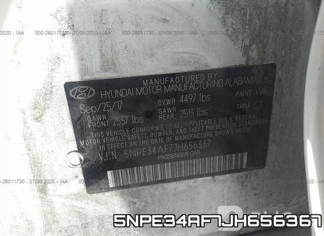 5NPE34AF7JH656367 фото 10