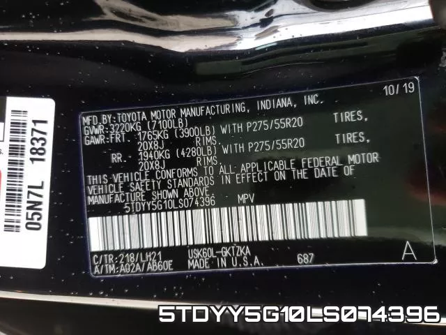 5TDYY5G10LS074396 фото 2