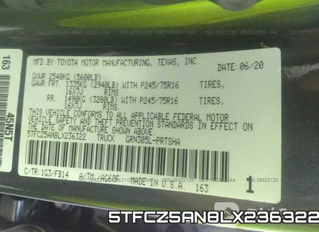 5TFCZ5AN8LX236322 фото 10