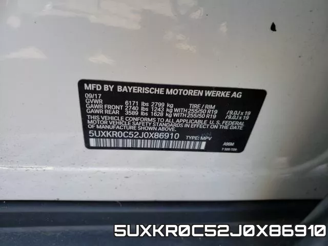 5UXKR0C52J0X86910 фото 2