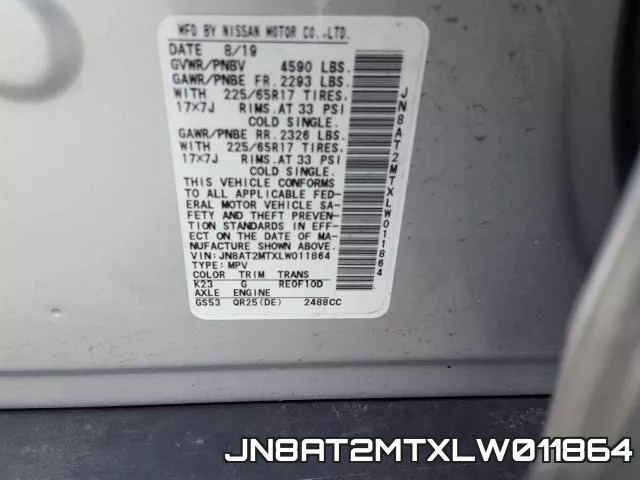 JN8AT2MTXLW011864 фото 2