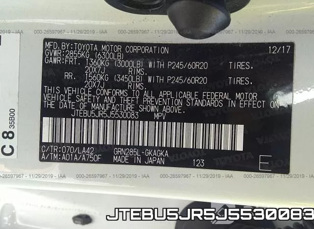 JTEBU5JR5J5530083 фото 10