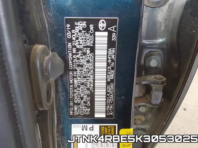 JTNK4RBE5K3053025 фото 2