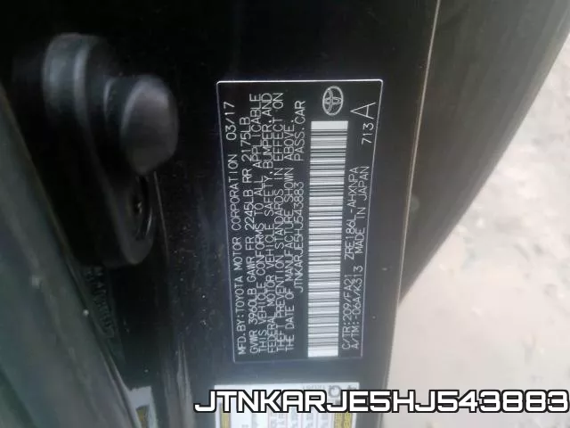 JTNKARJE5HJ543883 фото 2