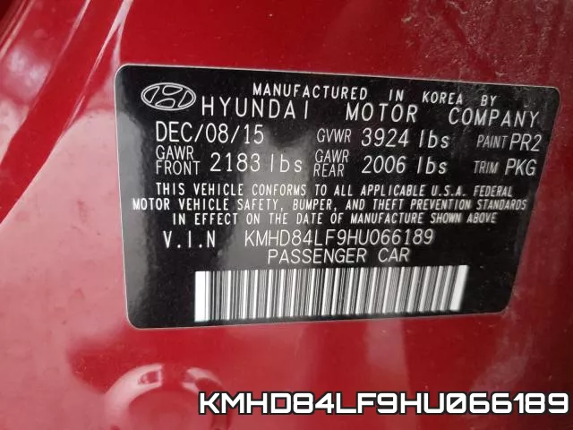 KMHD84LF9HU066189 фото 2