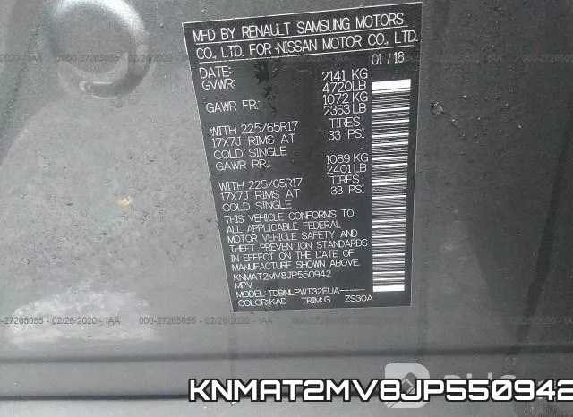 KNMAT2MV8JP550942 фото 10