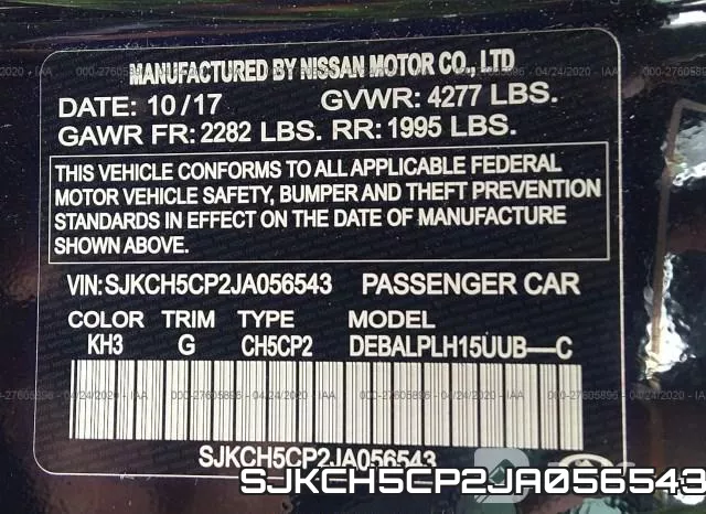 SJKCH5CP2JA056543 фото 10