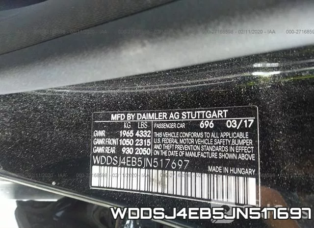 WDDSJ4EB5JN517697 фото 10