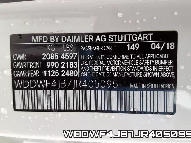 WDDWF4JB7JR405095 фото 2