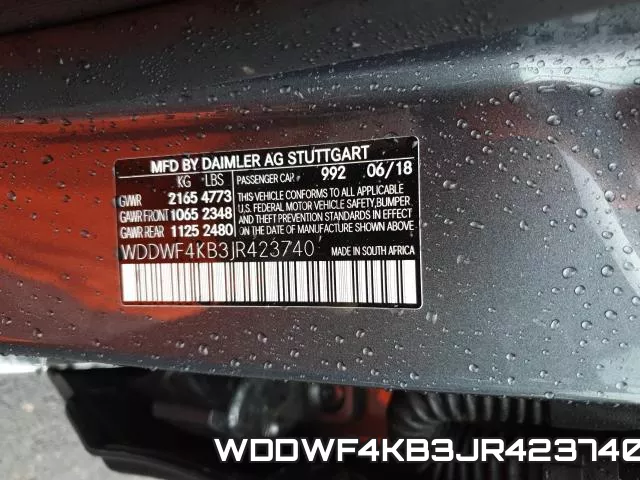 WDDWF4KB3JR423740 фото 2