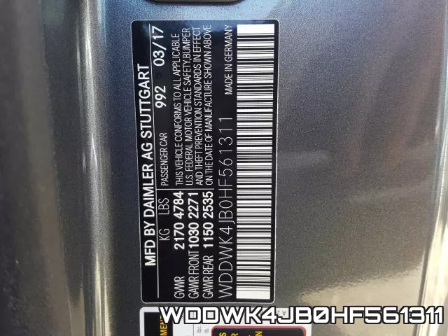 WDDWK4JB0HF561311 фото 2