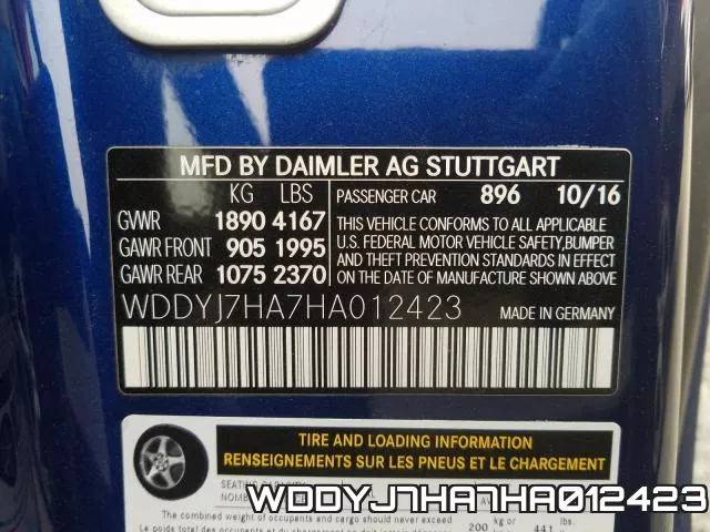 WDDYJ7HA7HA012423 фото 2