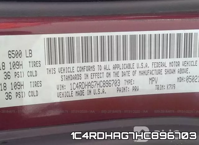 1C4RDHAG7HC896703 фото 10