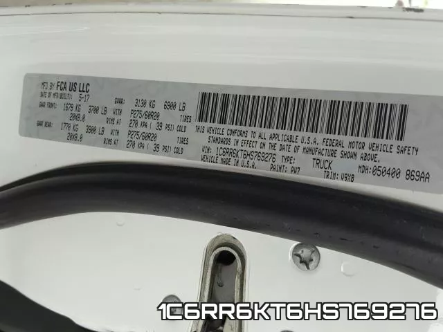 1C6RR6KT6HS769276 фото 2