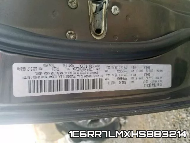 1C6RR7LMXHS883214 фото 2