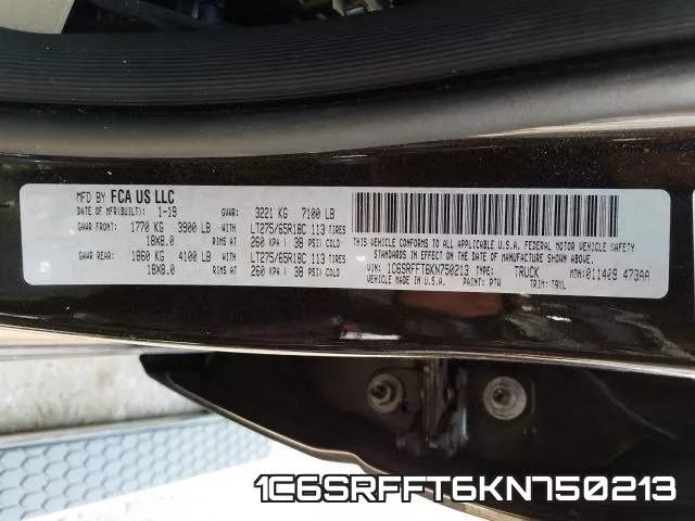 1C6SRFFT6KN750213 фото 2