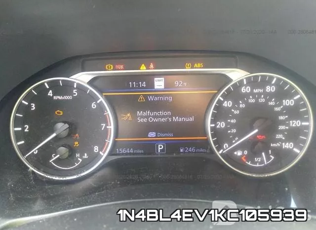 1N4BL4EV1KC105939 фото 8
