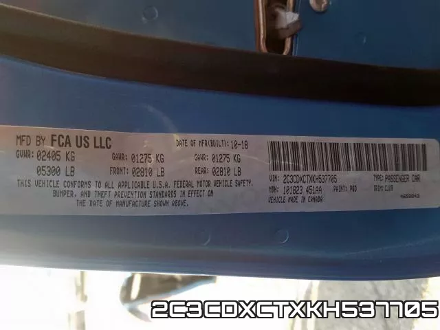 2C3CDXCTXKH537705 фото 2
