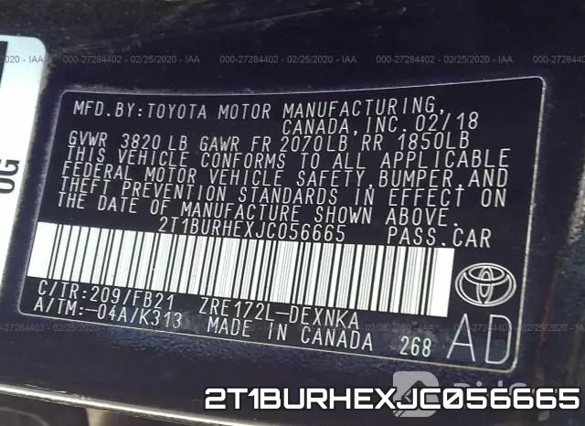 2T1BURHEXJC056665 фото 10