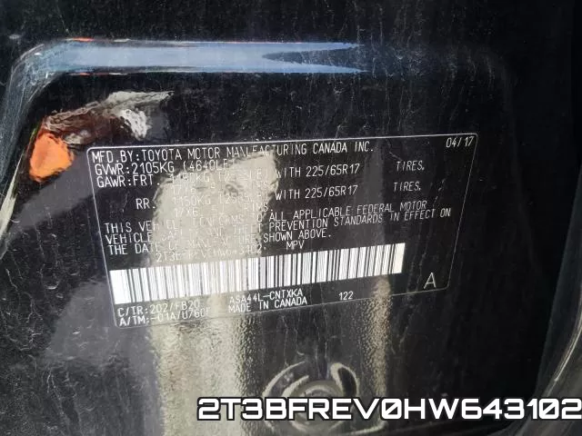 2T3BFREV0HW643102 фото 2