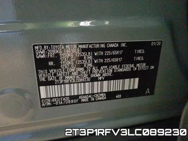 2T3P1RFV3LC089230 фото 2